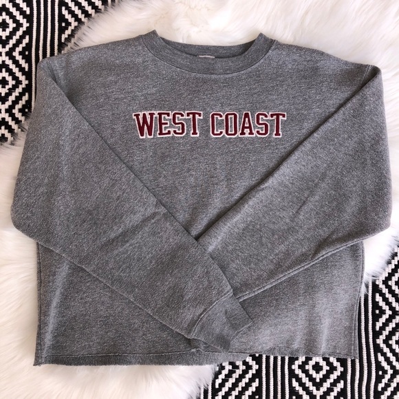 Brandy Melville Tops - BRANDY MELVILLE cropped ‘west coast’ sweater